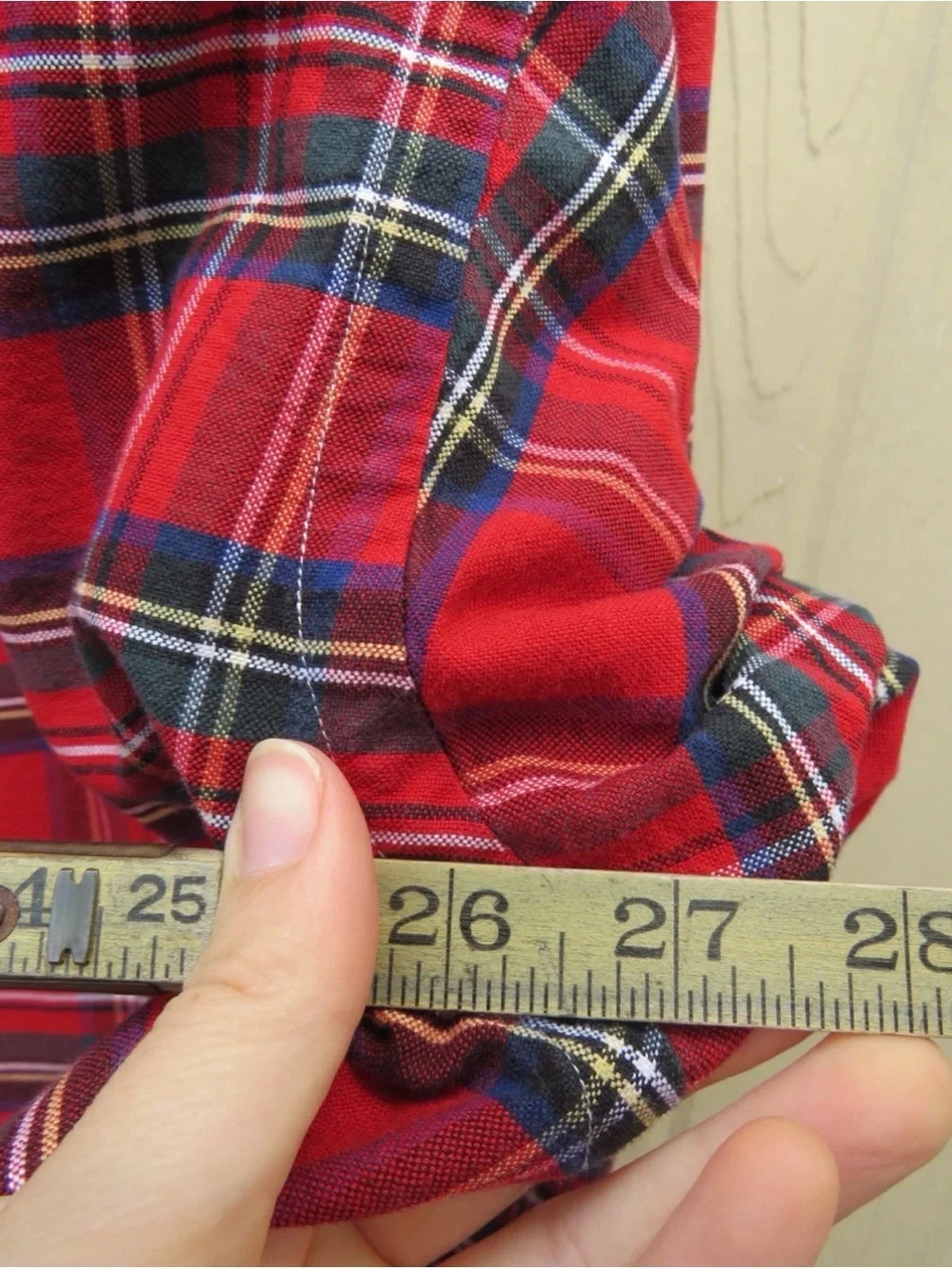 Polo by Ralph Lauren Red Plaid Button-Down Shirt M